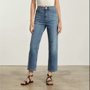 Everlane Way-High Jean Folsom Blue size 24 27.5 inch inseam